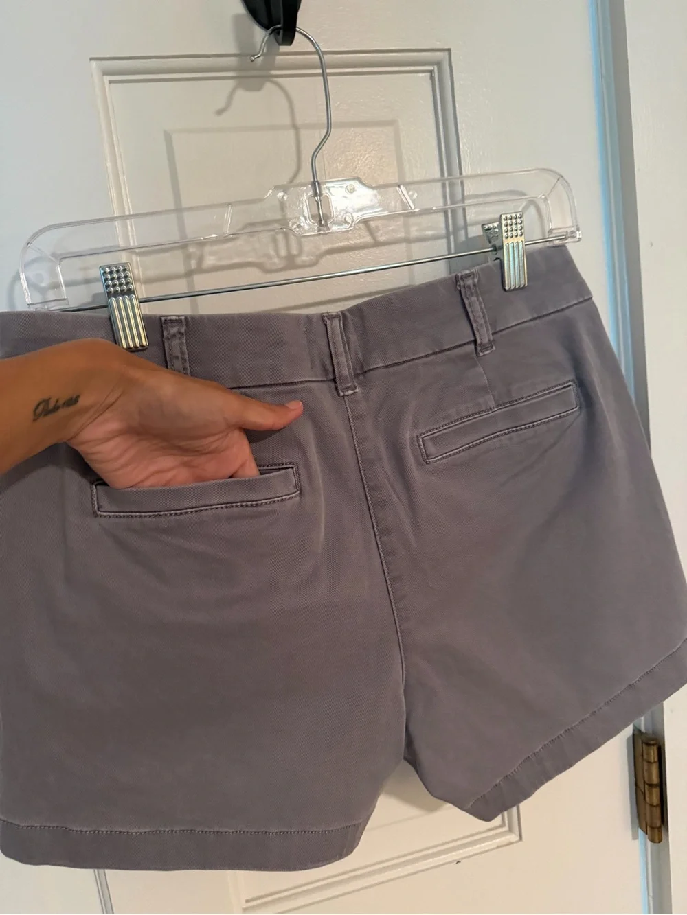 J. Crew Women's Cotton-Blend Shorts in Grey
